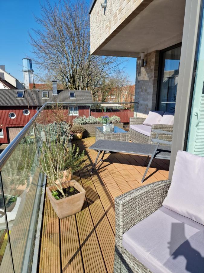 Moderne Penthouse Wohnung Schleswig Exterior foto